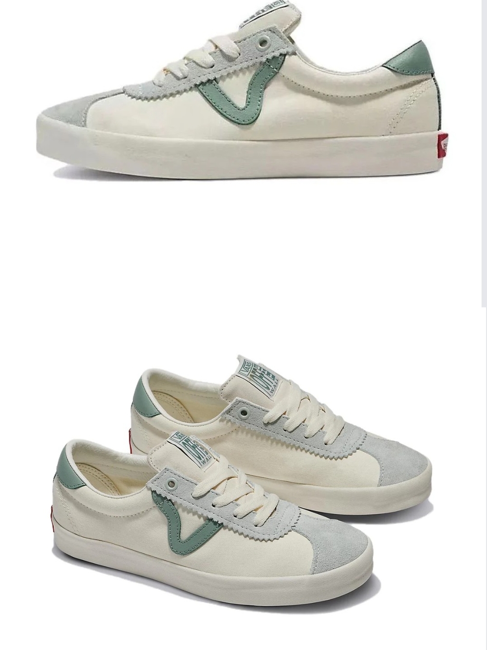 Vans Sport Low Tri-Tone Green Beige Sneakers